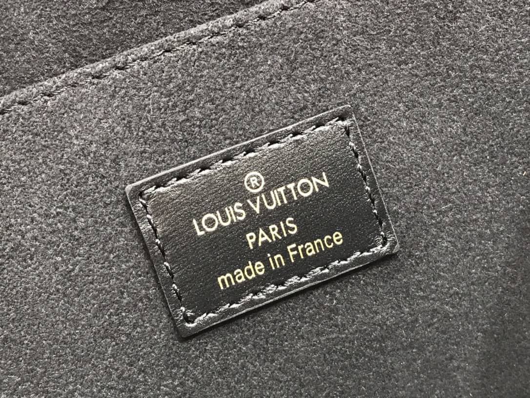 L0vis Vvtt0n Since 1854 Jacquard Pattern Dauphine MM Replica Shoulder Bag Black M57211