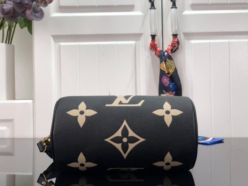 L0vis Vvtt0n Papillon BB Bicolour Monogram Empreinte Leather M46031 Replica Shoulder Bag