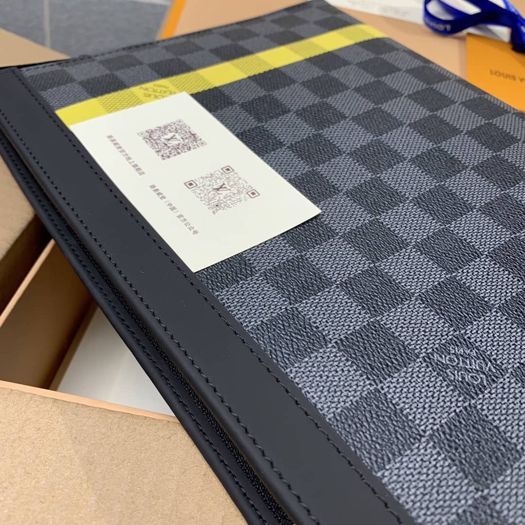 L0vis Vvtt0n Pochette Voyage MM Damier Graphite Canvas Replica N60107
