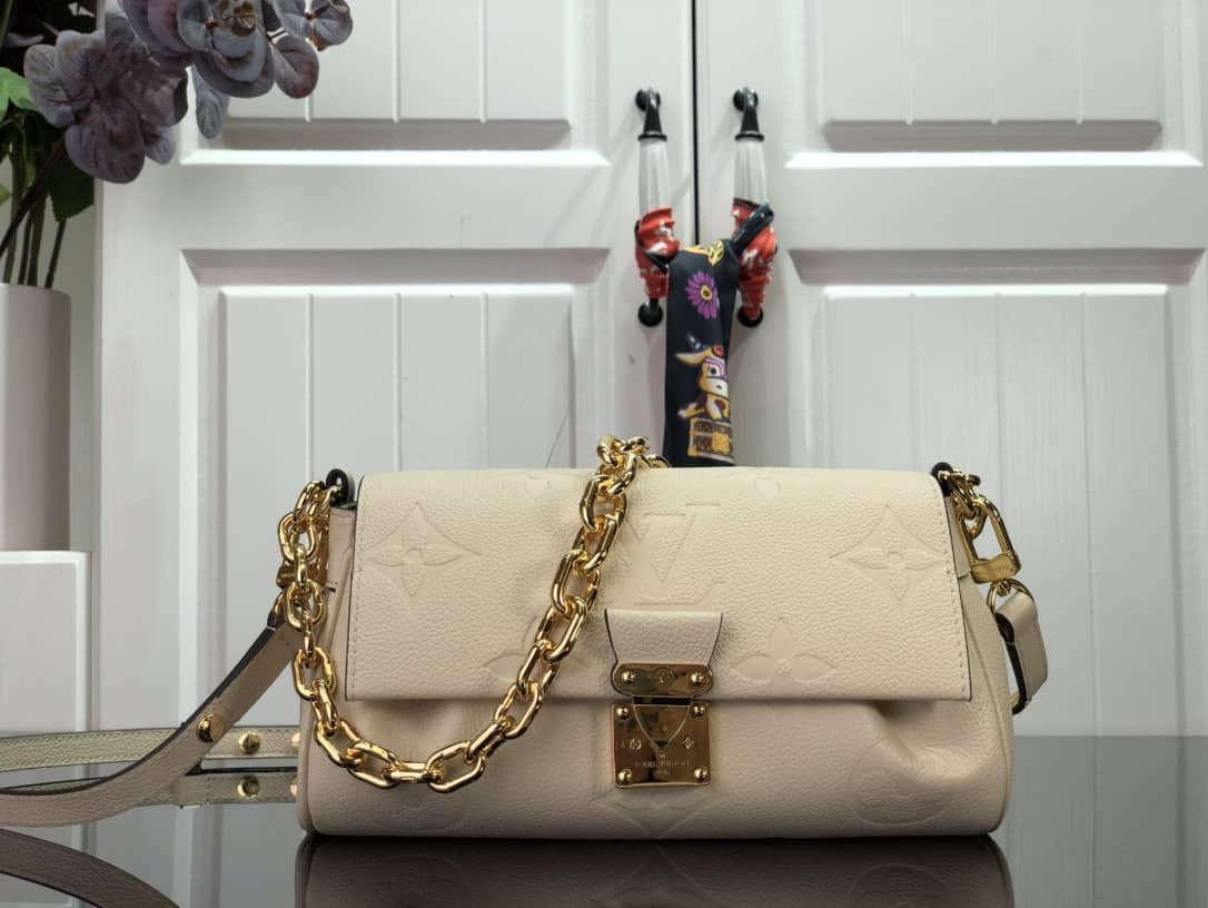 L0vis Vvtt0n Favorite Monogram Empreinte Leather Replica Shoulder Bag Beige M45836