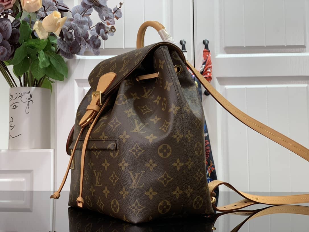 L0vis Vvtt0n Ann Platt Montsouris PM Noir Leather Replica Backpack Brown M45205