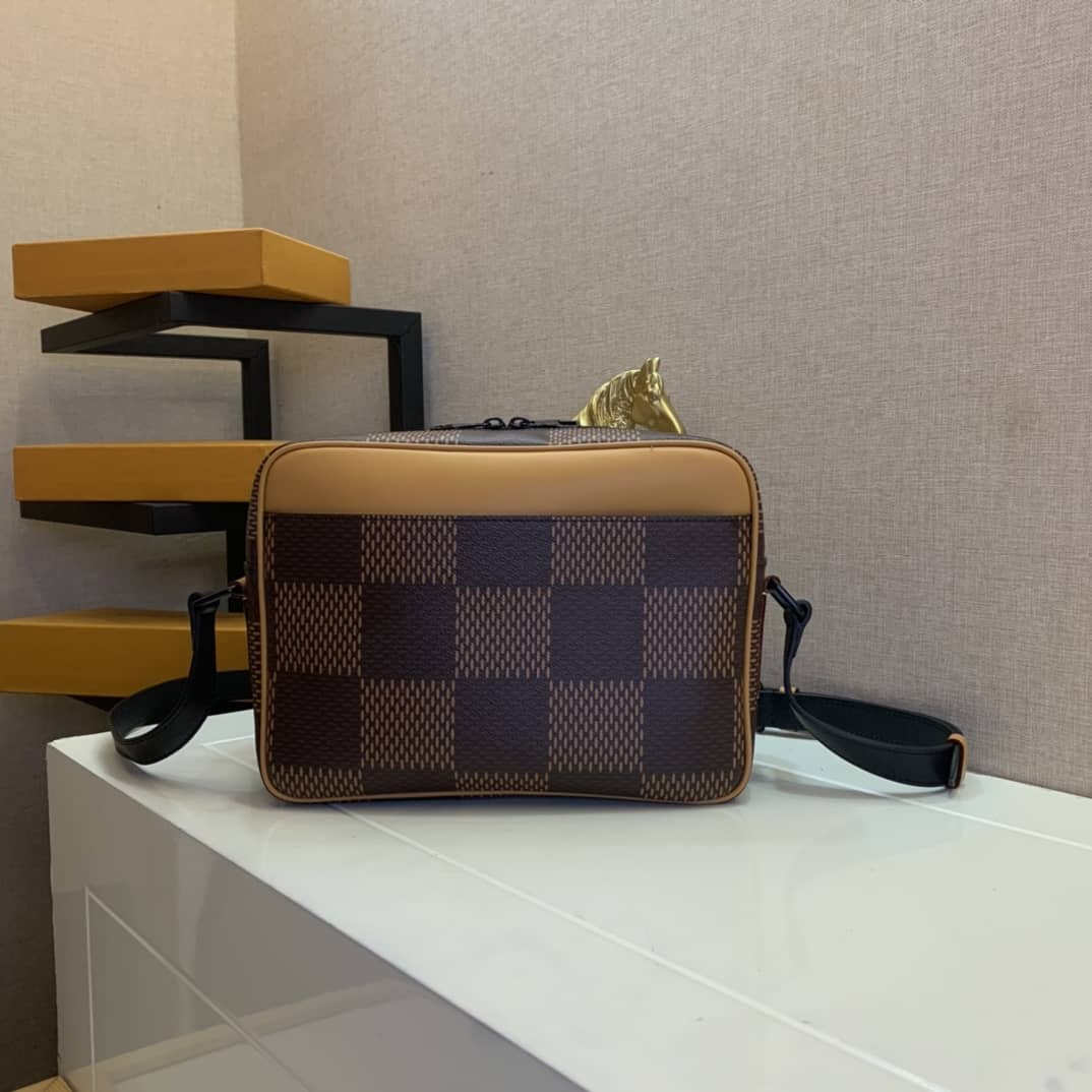 L0vis Vvtt0n x Nigo Giant Monogram Messenger Replica Bag M44757