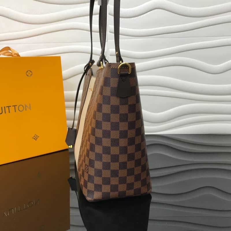 L0vis Vvtt0n Jersey Damier Ebene Canvas Magnolia Beige Bag Replica N44041