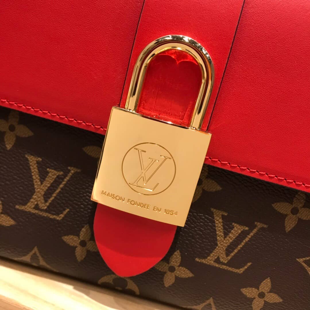 L0vis Vvtt0n Monogram Canvas Locky BB Bag Replica Red M44321