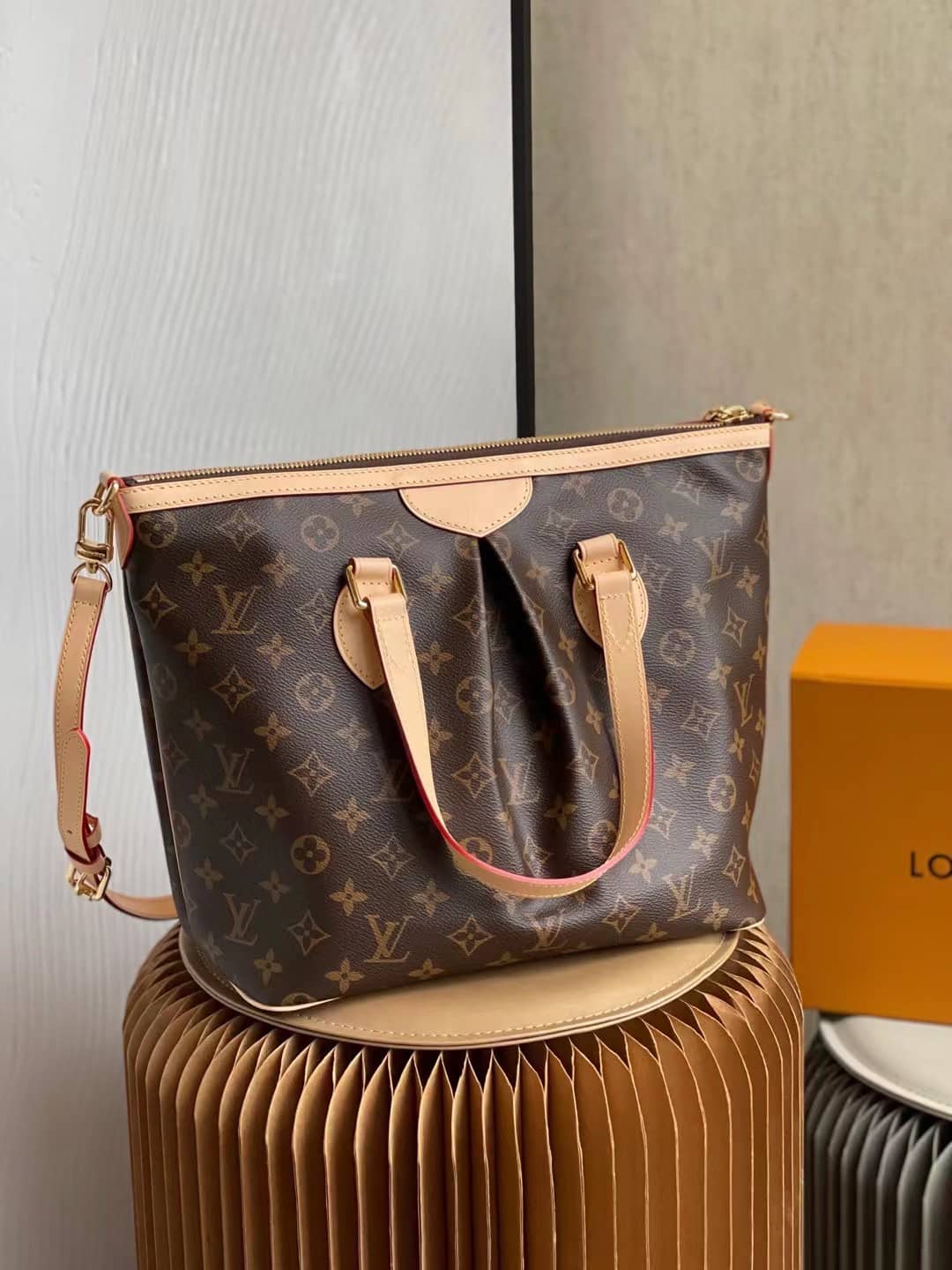 L0vis Vvtt0n Palermo PM Canvas Brown M40145 Replica Shoulder Bag