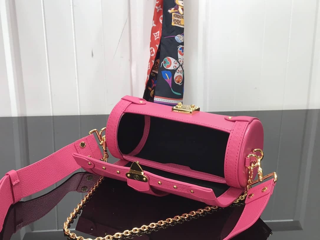 L0vis Vvtt0n Papillon Trunk Monogram Chain Replica Crossbody Bag Pink M57836