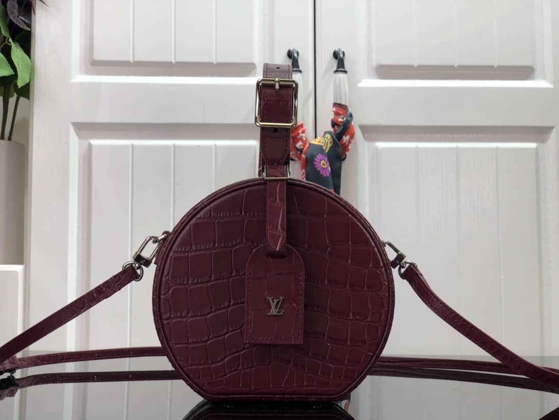L0vis Vvtt0n Petite Boite Chapeau Crocodilien Brillant Replica Bag Red N93597