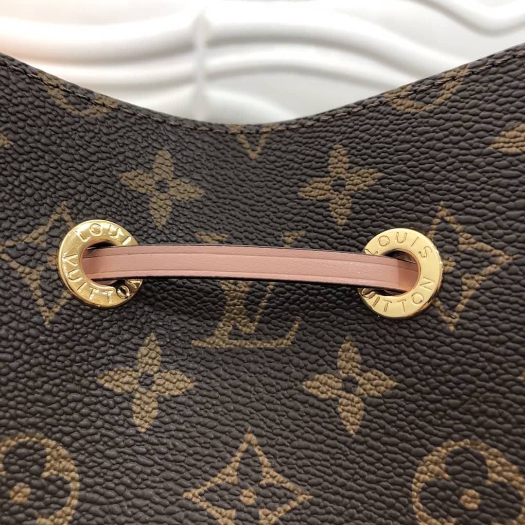 L0vis Vvtt0n Neonoe Replica Bucket Bag Brown Pink M44020
