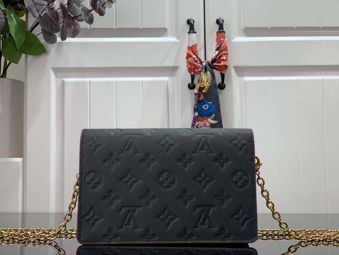 L0vis Vvtt0n Monogram Empreinte Vavin Chain Long Wallet Replica Black M67839