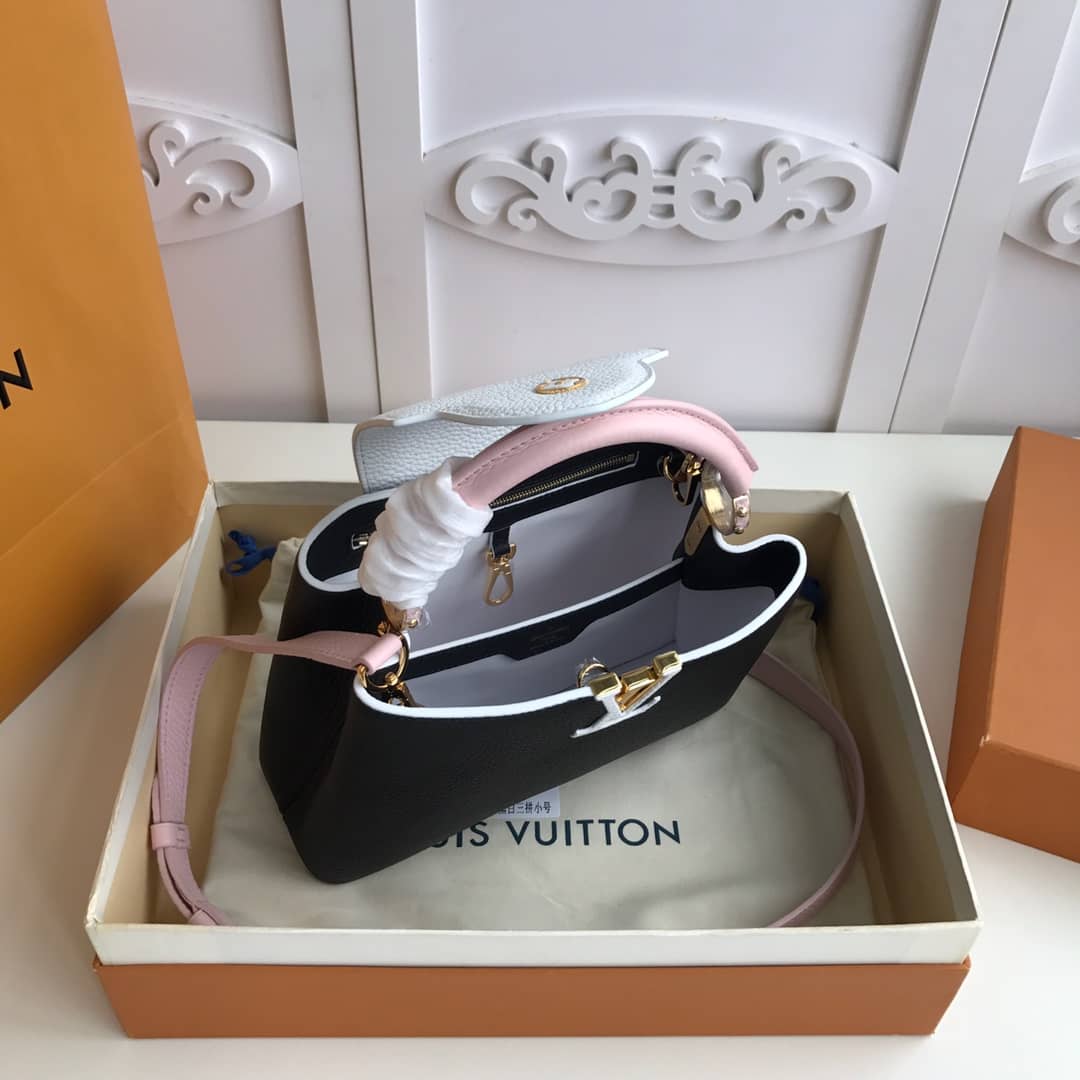 L0vis Vvtt0n Capucines PM Taurillon Bag Replica Black M52988