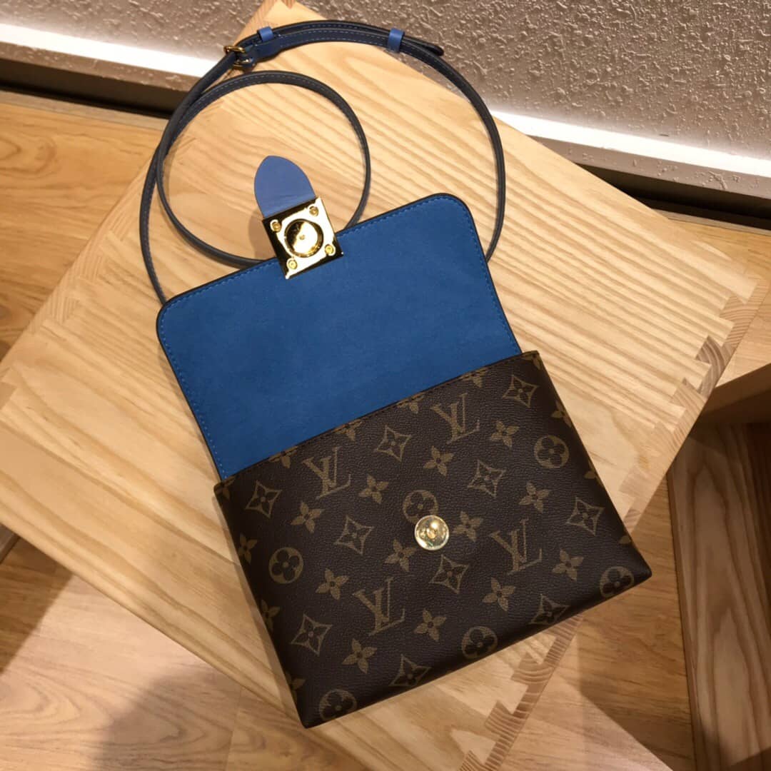 L0vis Vvtt0n Monogram Canvas Locky BB Bag Replica Blue M44321