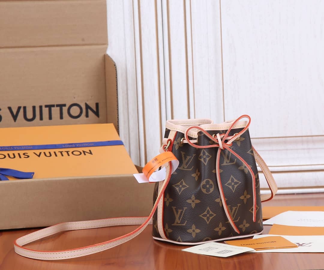 L0vis Vvtt0n Monogram Nano Noe Drawstring Replica Shoulder Bag M41346