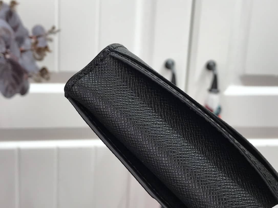 L0vis Vvtt0n Pocket Organizer Damier Graphite Epi Leather Replica Black M69536