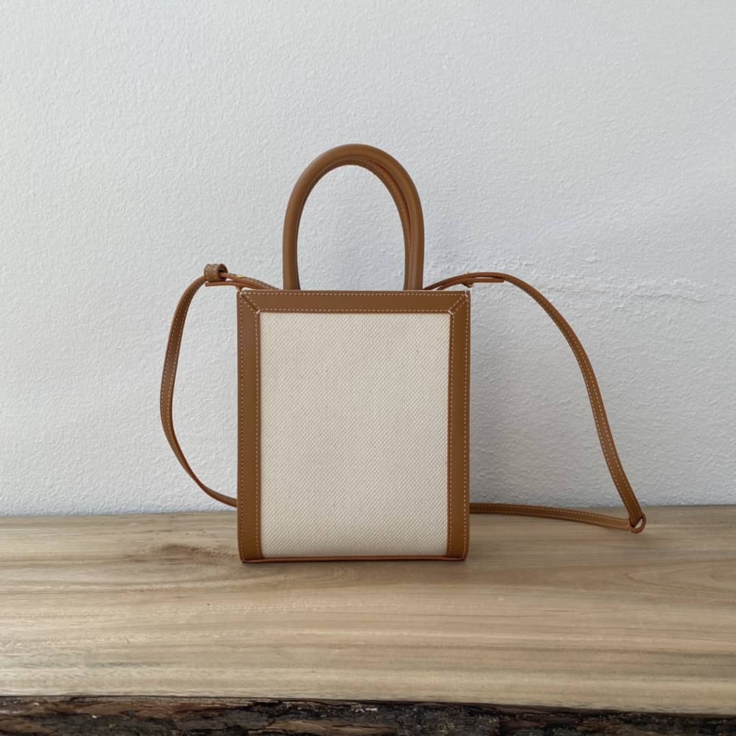 Ce1i*e Triomphe Canvas Small Cabas Vertical Replica Bag