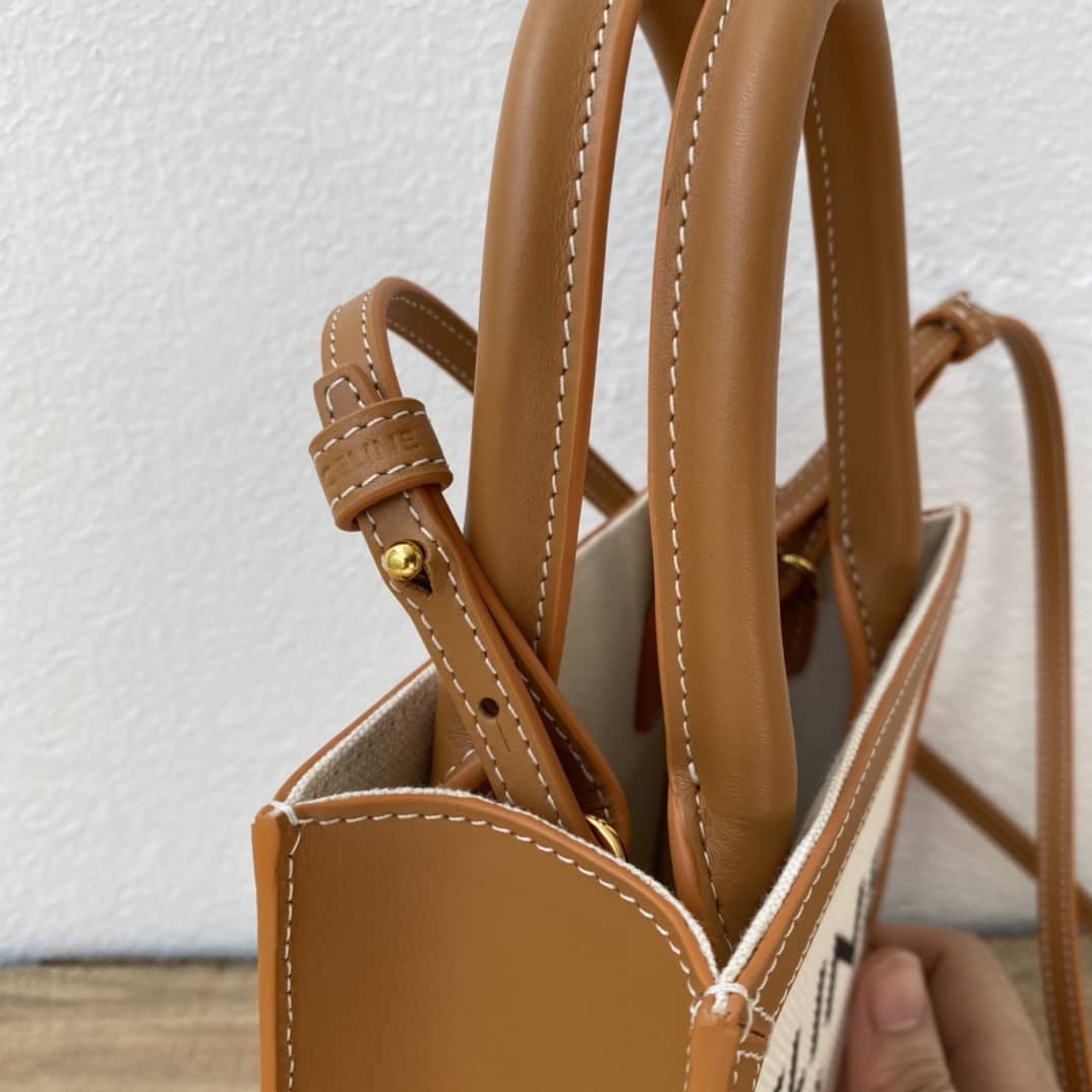 Ce1i*e Triomphe Canvas Small Cabas Vertical Replica Bag