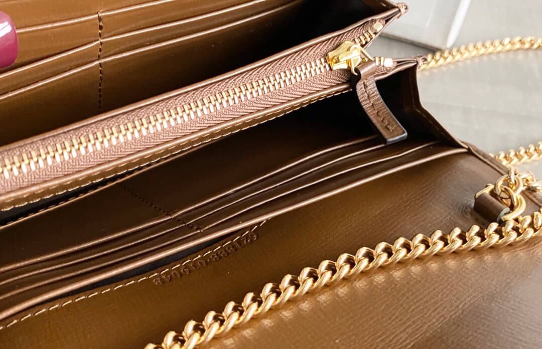 Gvc*1 Horsebit Bag Dupe 1955 Zip Around Wallet With Chain Replica 621888