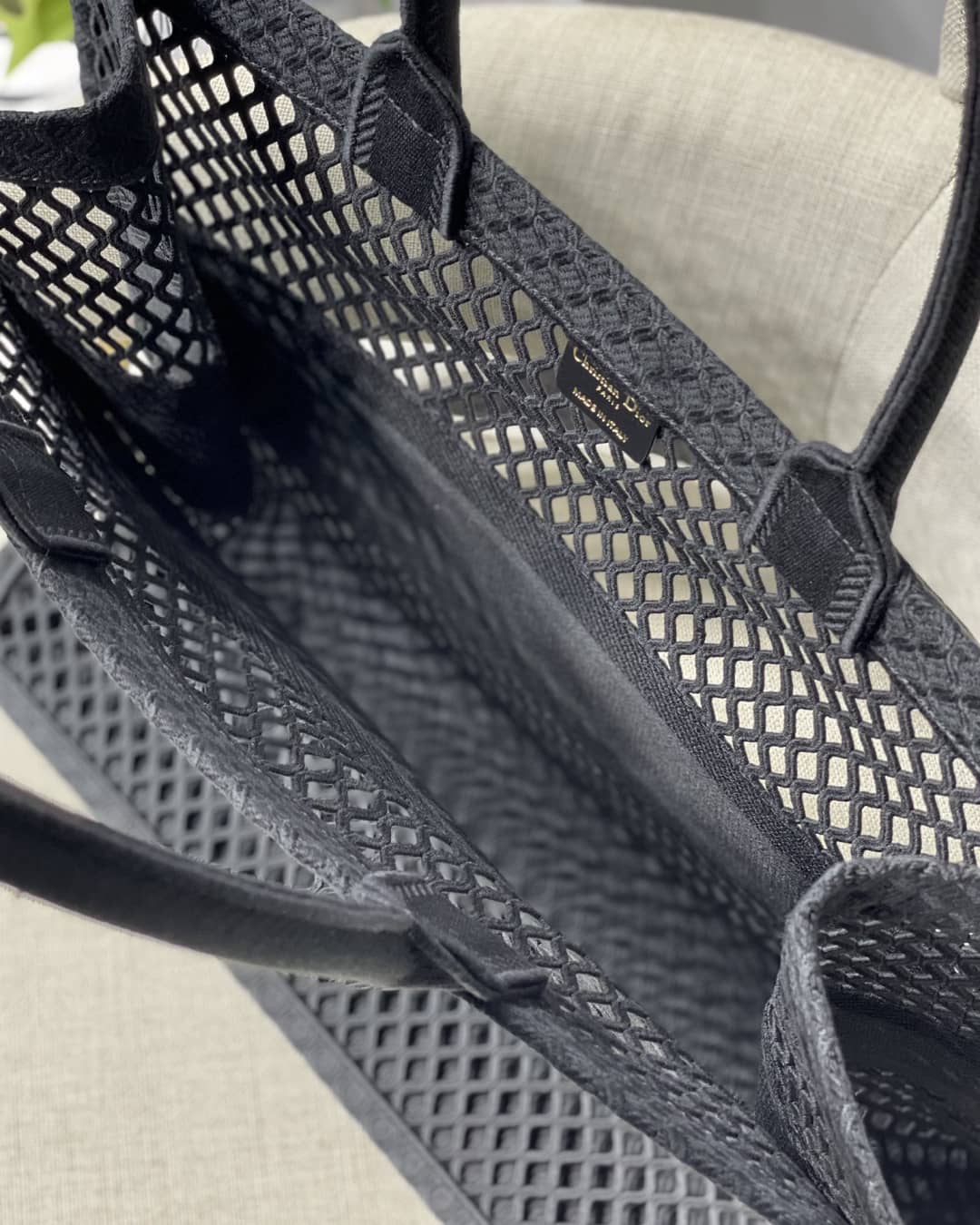 Chr1st1an D10r Mesh Book Tote Bag