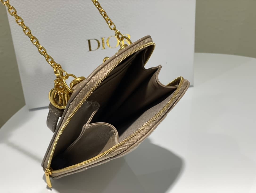 Lady D10r Dupe Lambskin 18CM Phone Holder