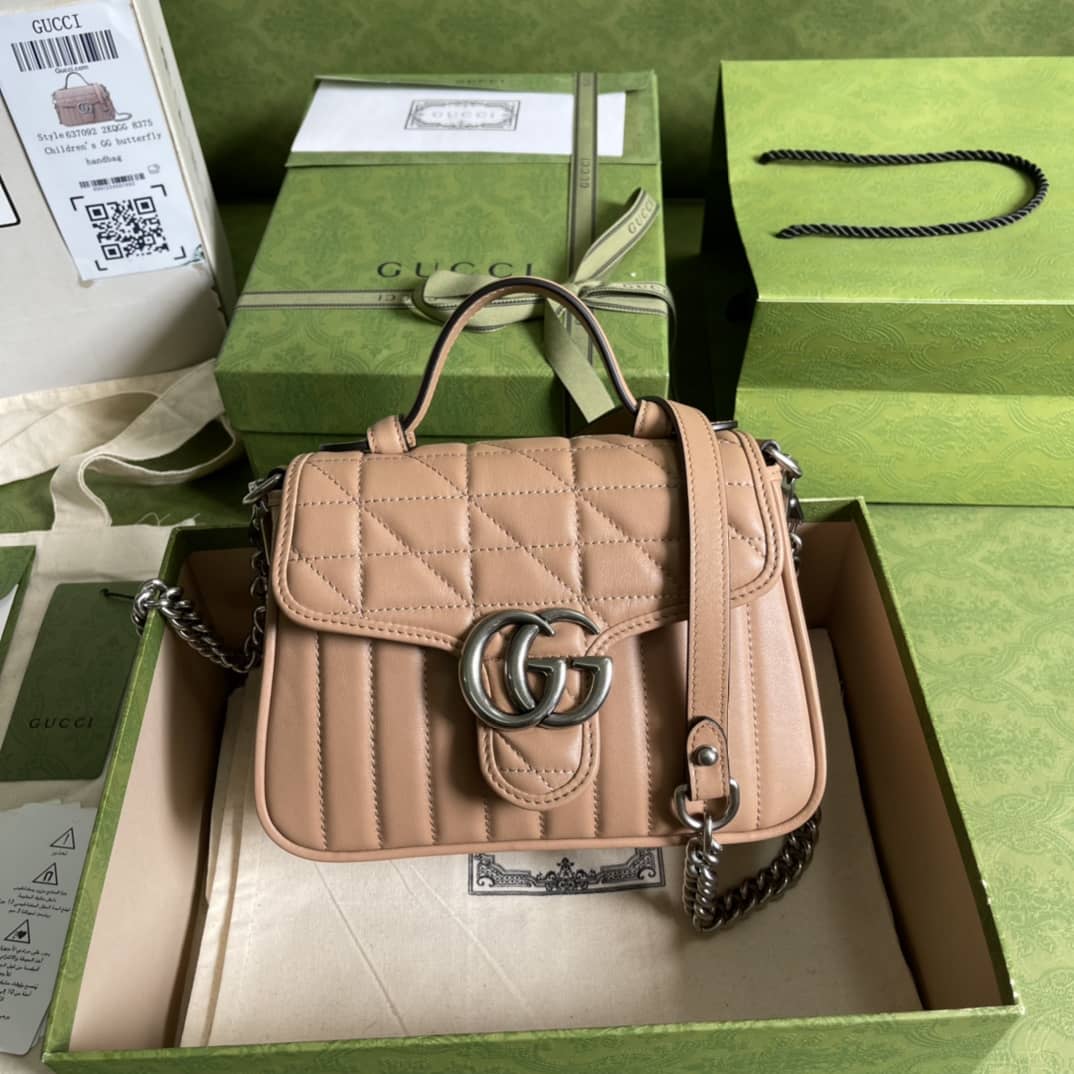 Gvc*1 Marmont GG Mini Top Handle Bag Replica 583571