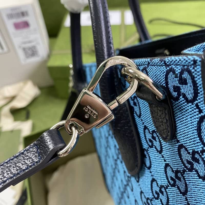 Gvc*1 Les Pommes Large Tote Replica Blue 659980