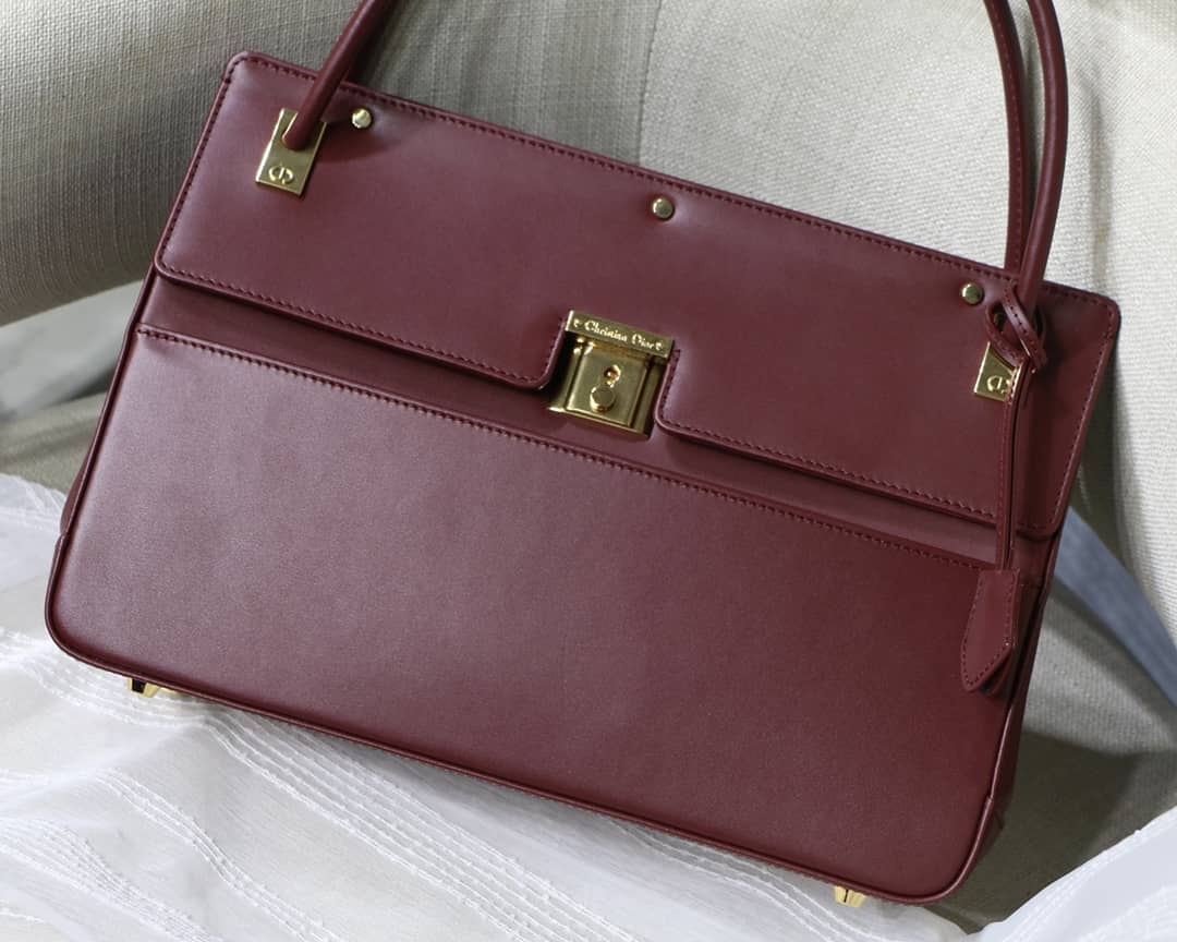 D10r Latte Smooth Calfskin Parisienne Bag