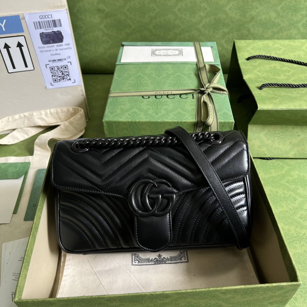 Gvc*1 GG Marmont Small Matelassé Leather 443497 Replica Crossbody Bag