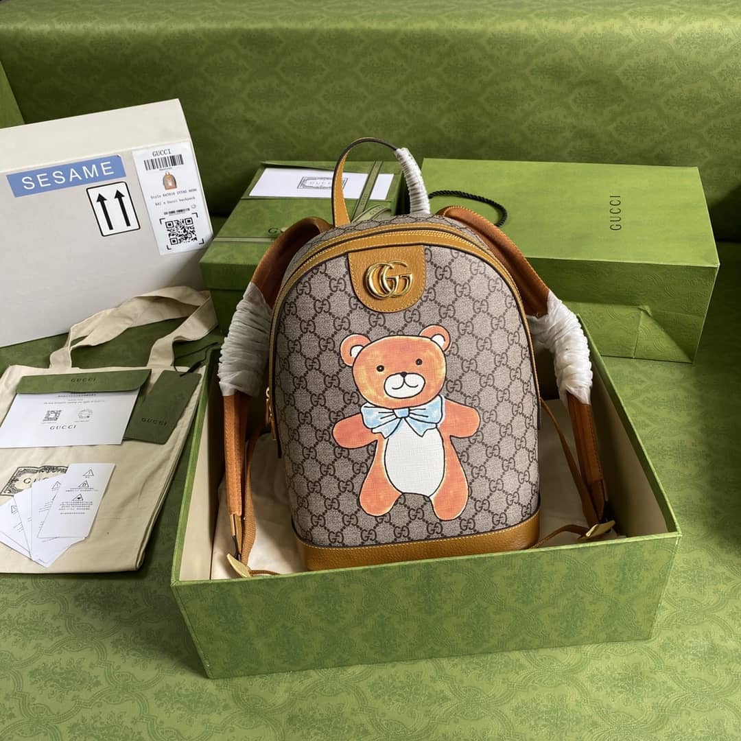 Gvc*1 Kai X Gvc*1 Teddy Bear Print Backpack Replica 647816