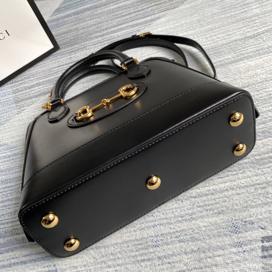 Gvc*1 1955 Horsebit Polkadot Handle Bag Replica 621220