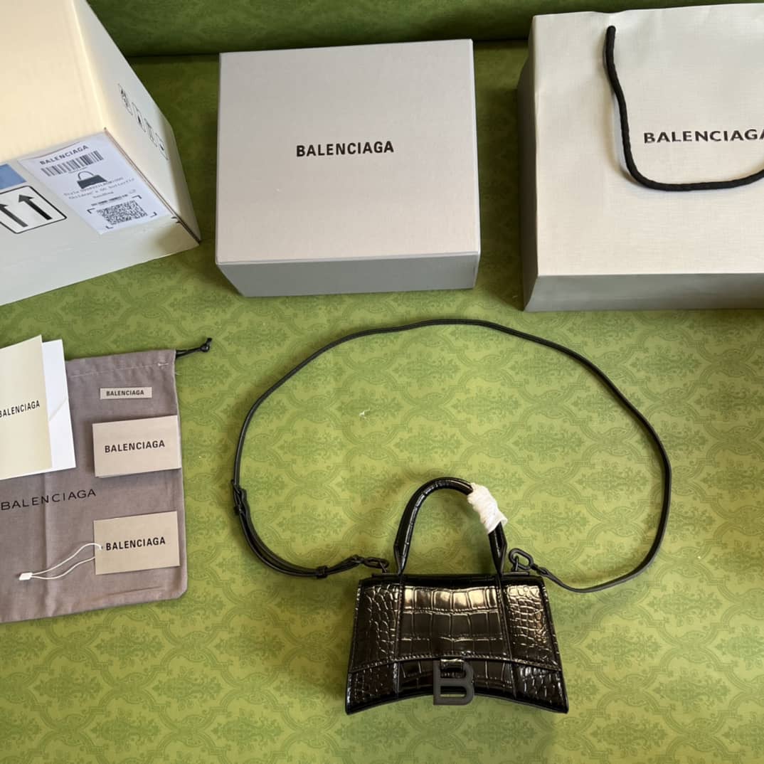 Gvc*1 Ba1en*iaga Hourglass Top-handle Tote Bag 5928331 Replica