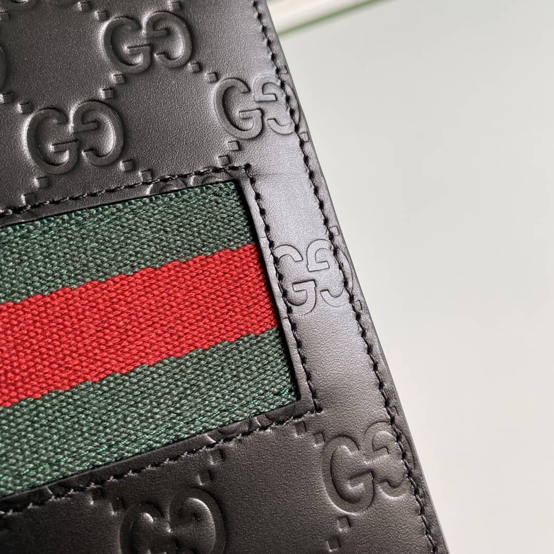 Gvc*1 Bill PVC Leather Long Wallet Replica 408836