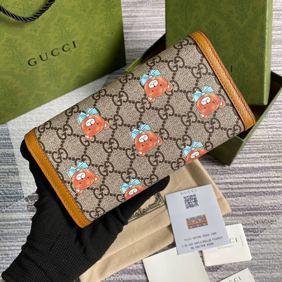 Gvc*1 Teddy Bear Wallet Replica 647786