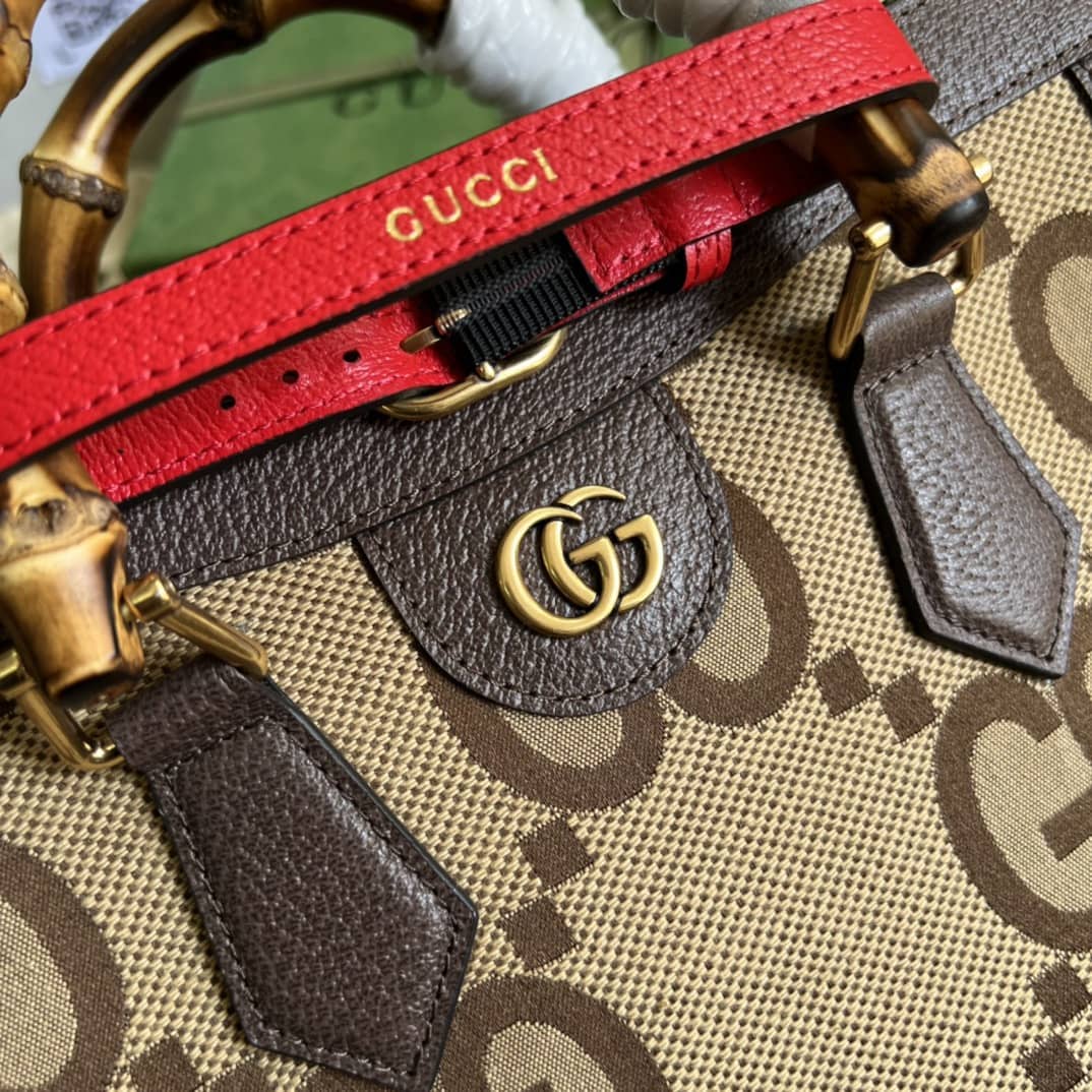 Gvc*1 Diana Jumbo GG Small Dark Coffee 660195 Replica Tote Bag