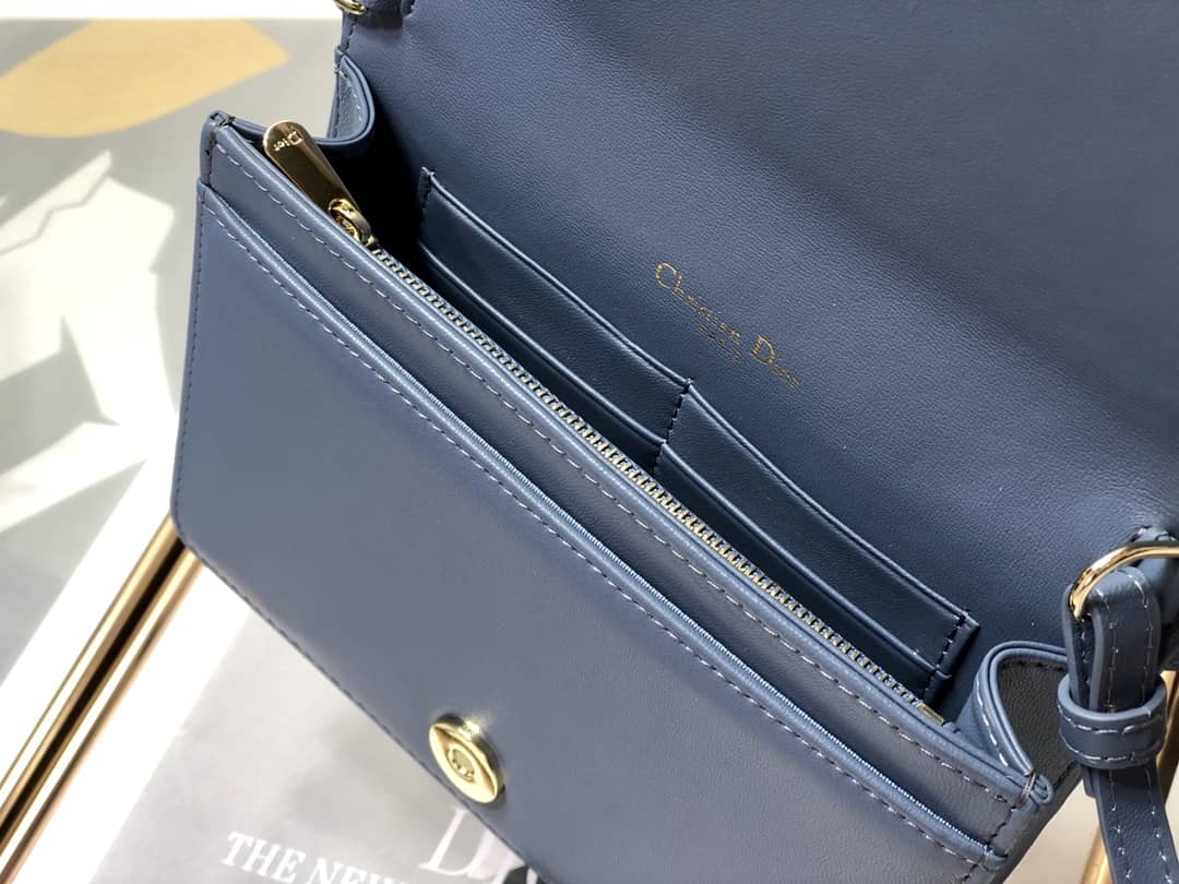 Lady D10r Dupe Cannage Calfskin Pouch