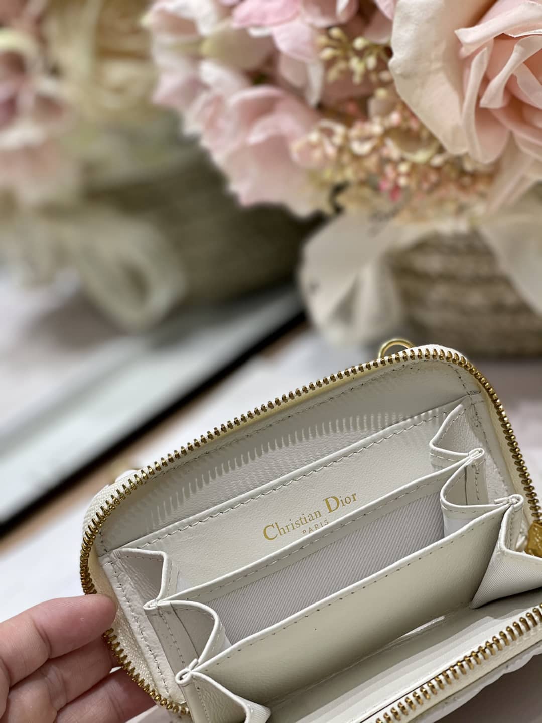 Top Chr1st1an D10r Replica Zipper Wallet