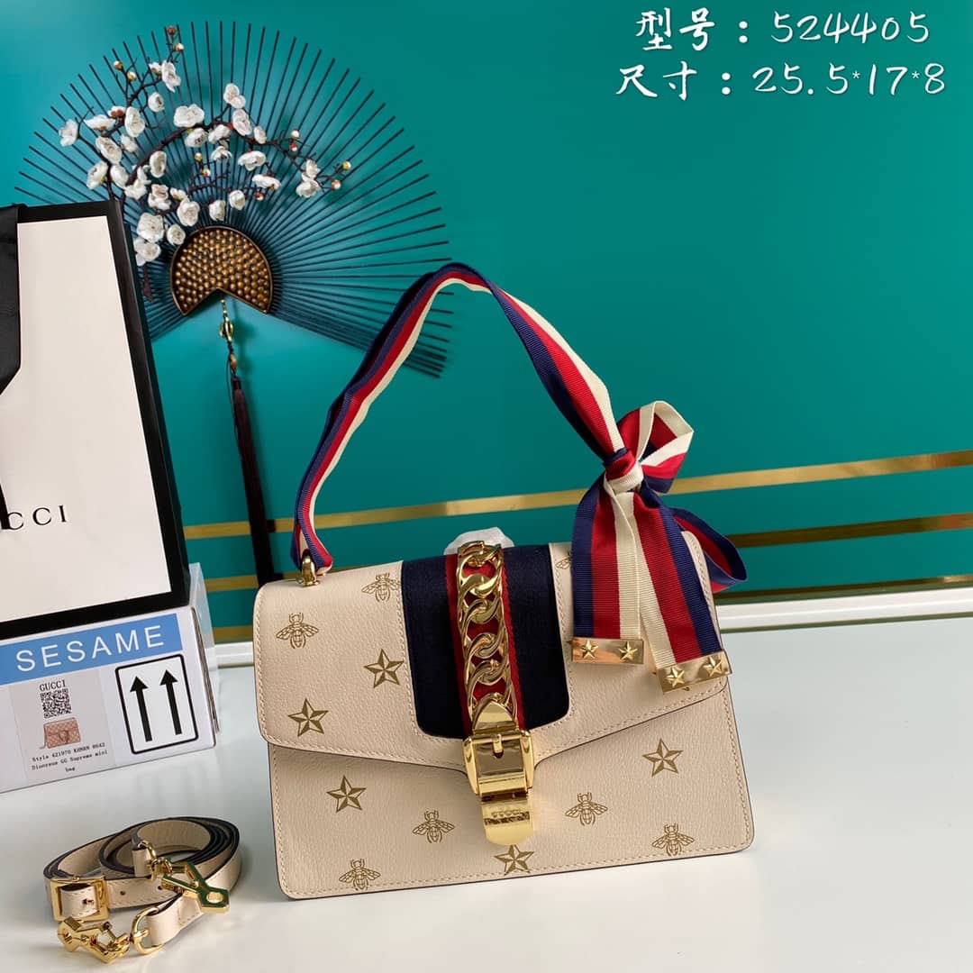 Gvc*1 Sylvie Bee Star Small Shoulder Bag Replica 524405