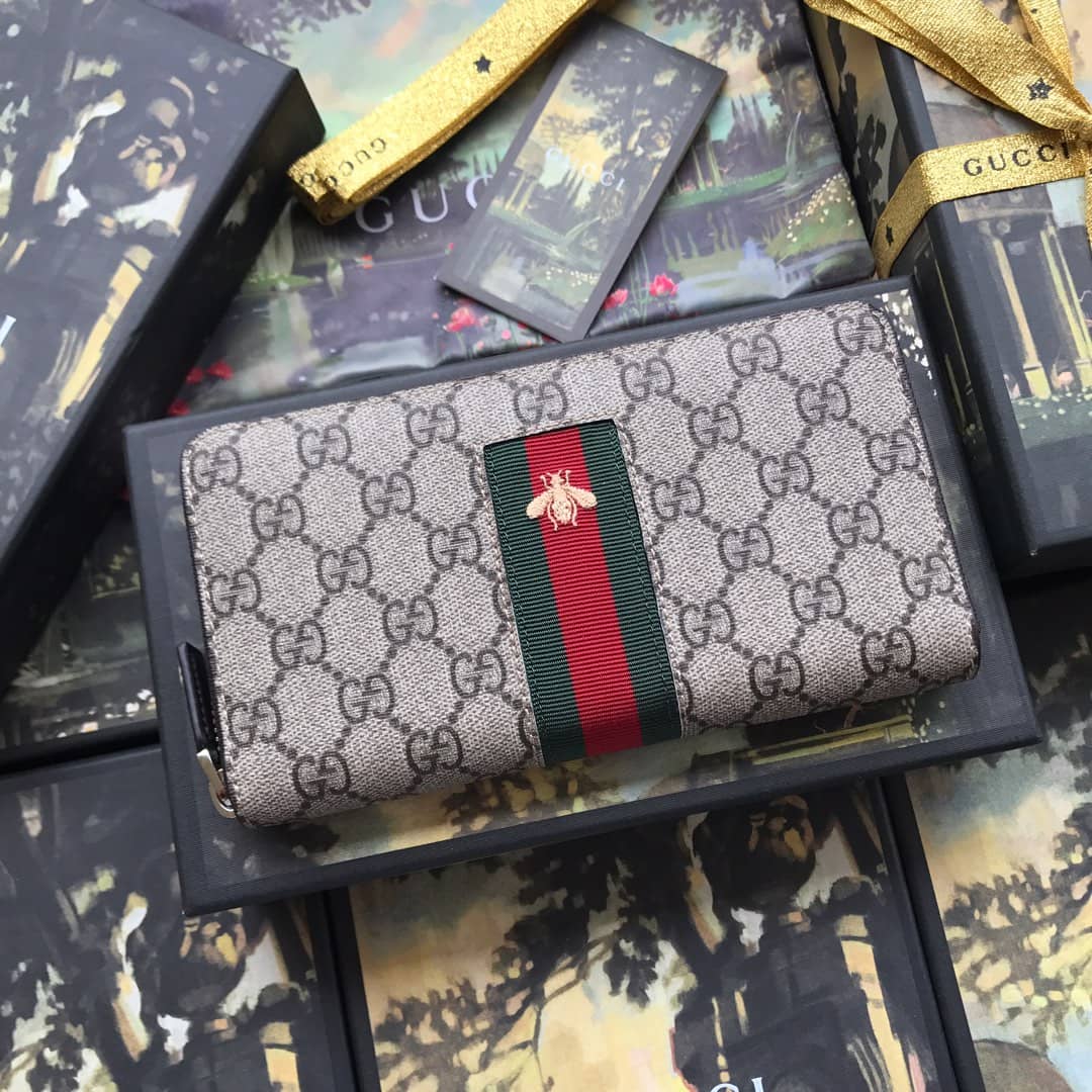 Gvc*1 Web GG Svp*me Around Zip Wallet Replica 408831