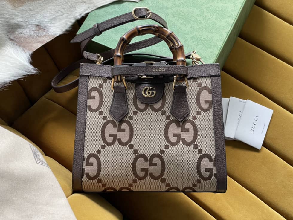 Gvc*1 Diana Jumbo GG Small Brown 660195 Replica Tote Bag