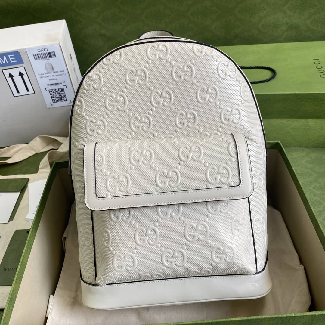 Gvc*1 GG Embossed Backpack Replica 658579