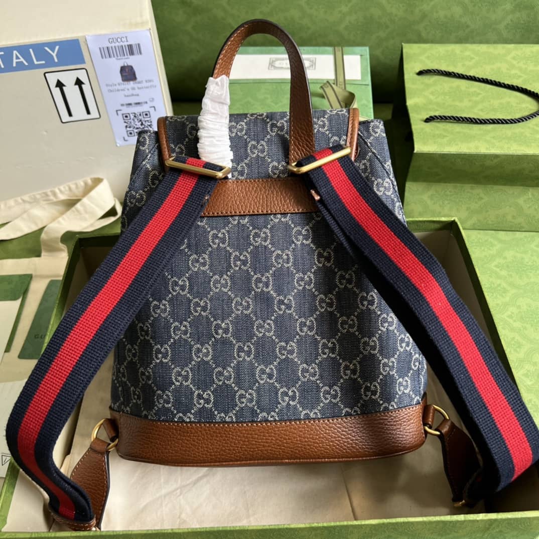 Gvc*1 Backpack With Interlocking G Blue 674147 Replica