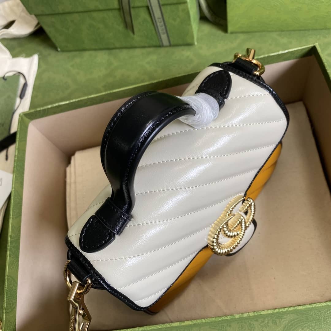 Gvc*1 Marmont GG Mini Top Handle Bag Replica 583571