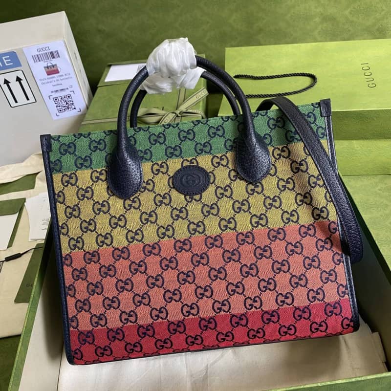 Gvc*1 Les Pommes Large Tote Replica Colorful 659980