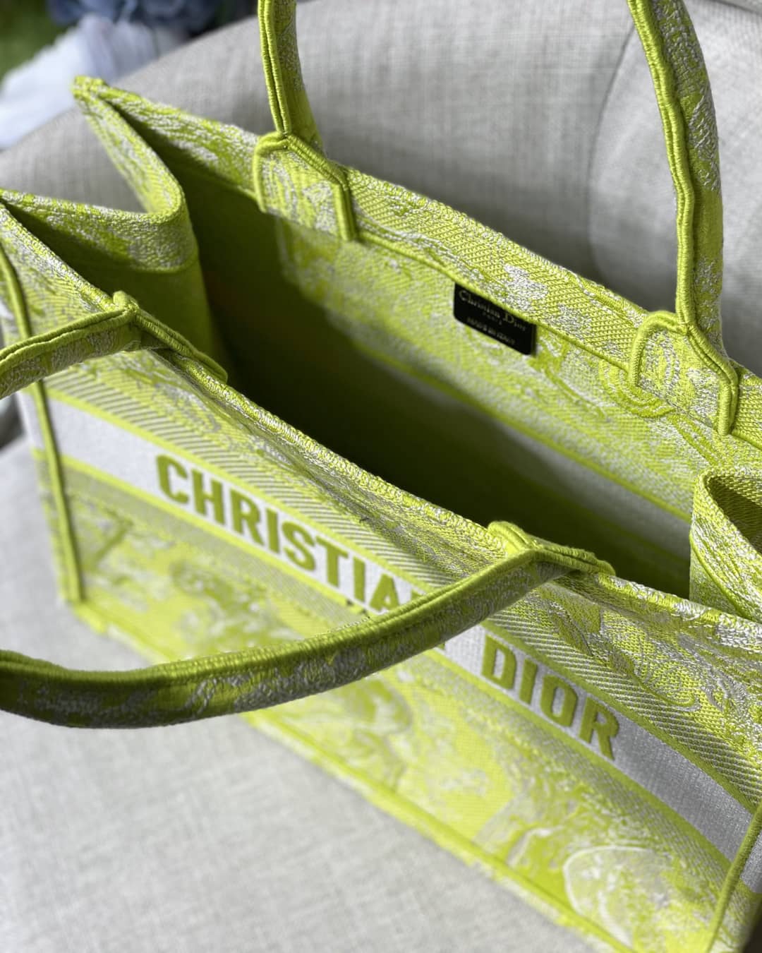 Chr1st1an D10r CD Book Embroidery Replica Tote