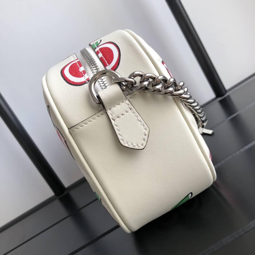Gvc*1 Handbag Dupes Marmont Small Shoulder Handbag Camera Bag Replica White 447632