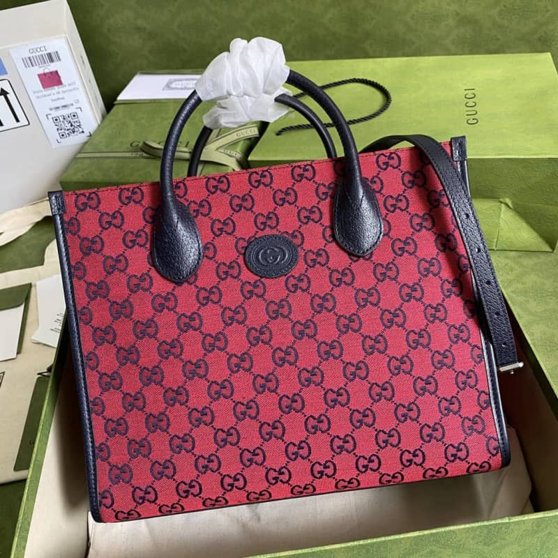 Gvc*1 Les Pommes Large Tote Replica Red 659980