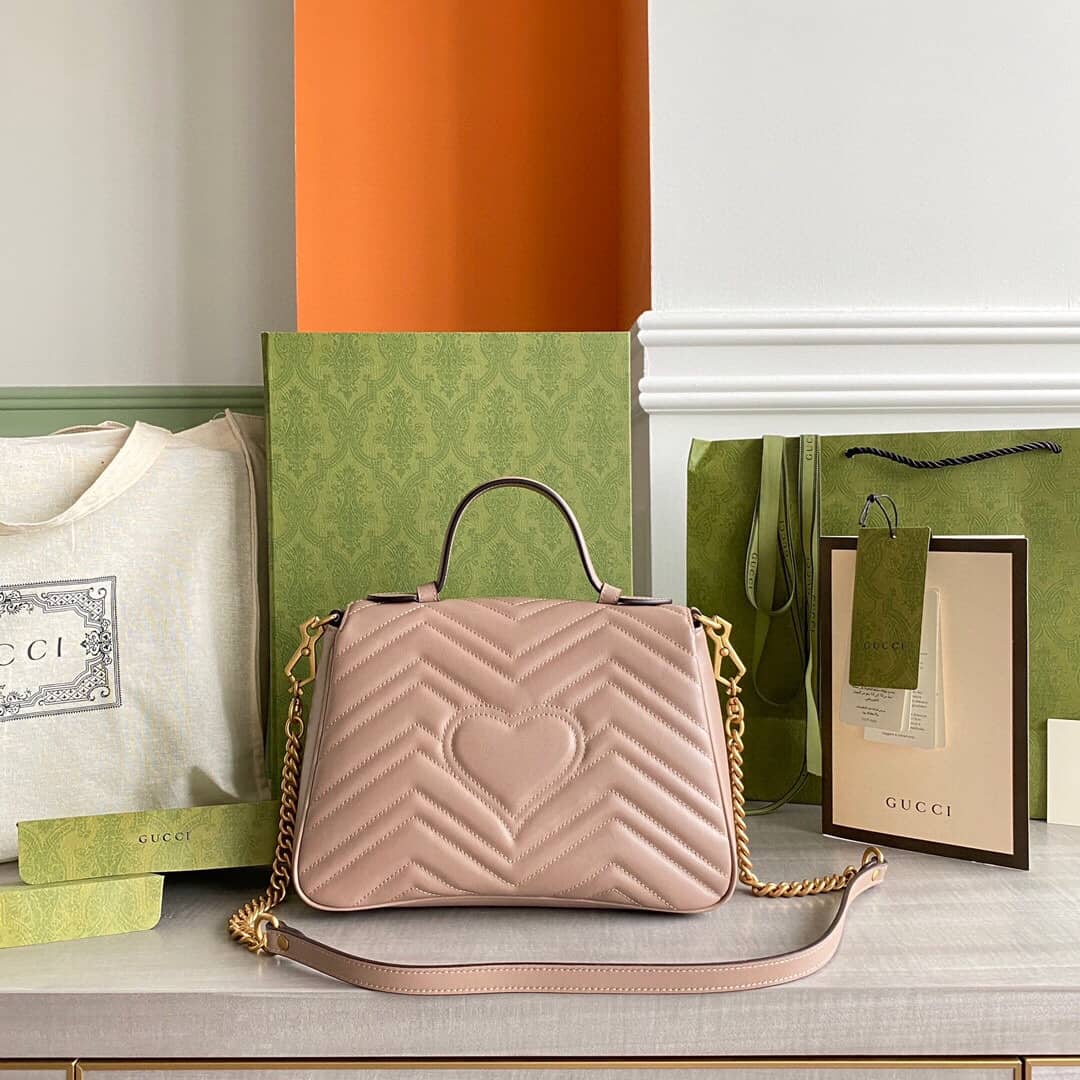 Gvc*1 Marmont Dupe GG Marmont Replica Bag Pink 498100