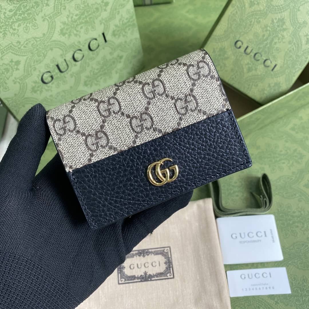 Gvc*1 Marmont GG Card Case Wallet Replica 658610