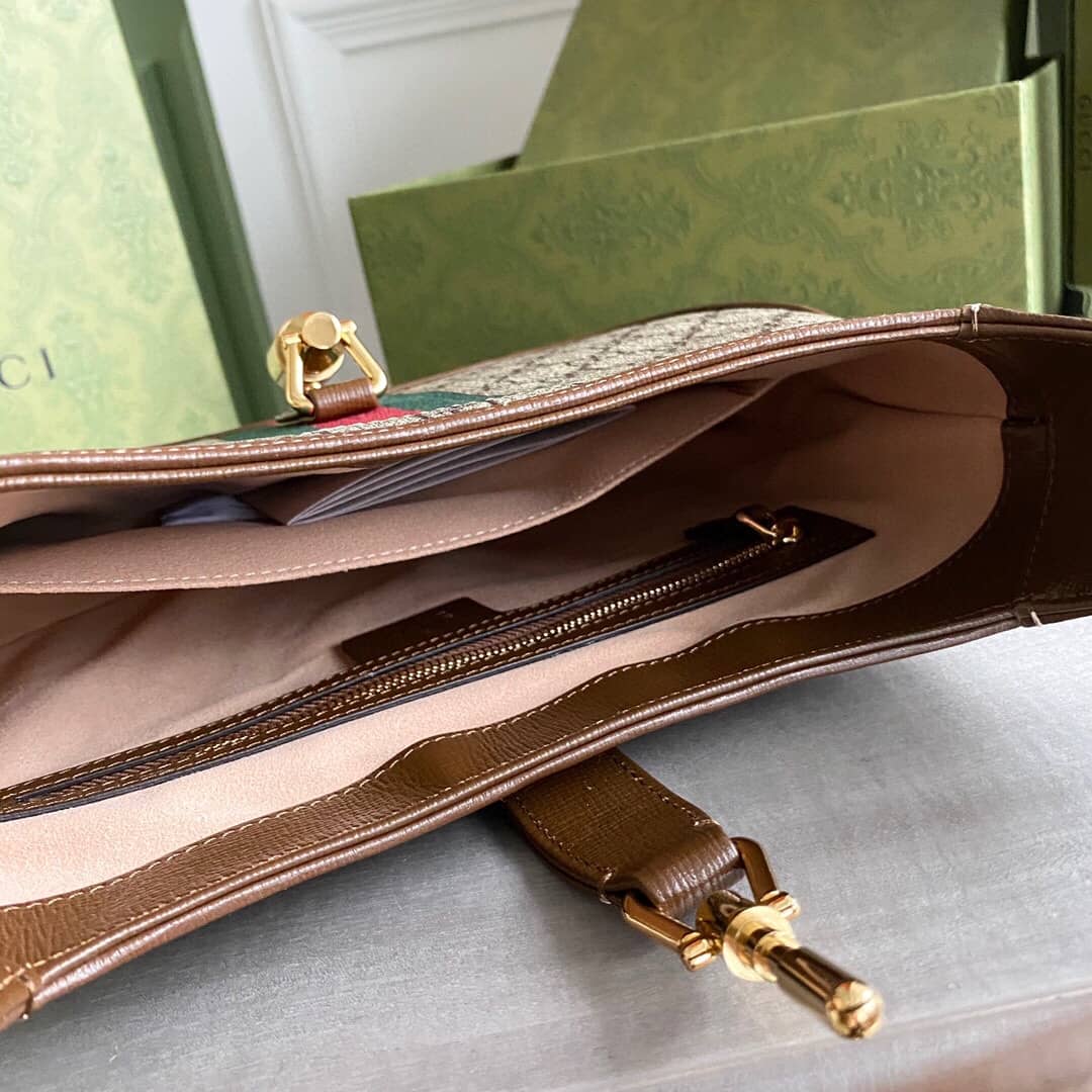 Gvc*1 GG Jackie 1961 Mini Shoulder Bag Replica Brown 637092