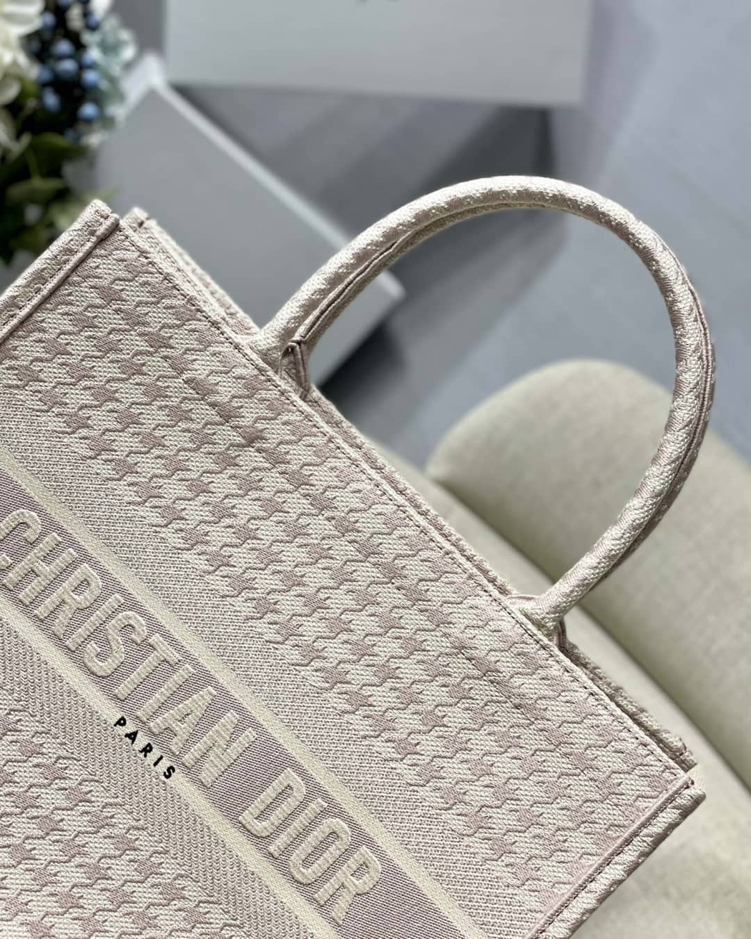 Chr1st1an D10r CD Book Embroidery Replica Tote