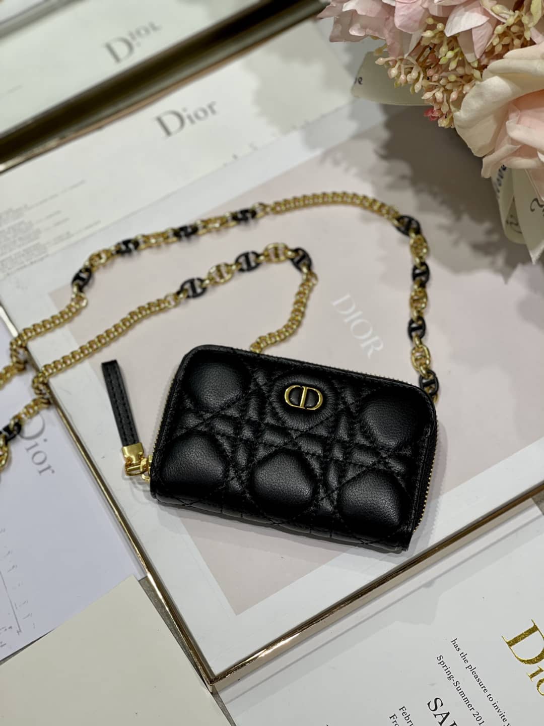 Top Chr1st1an D10r Replica Zipper Wallet