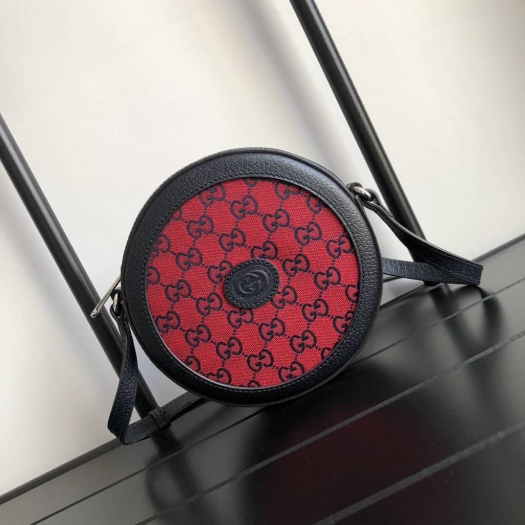 Gvc*1 Single Shoulder Bag Round Cake Bag Replica Red 658825